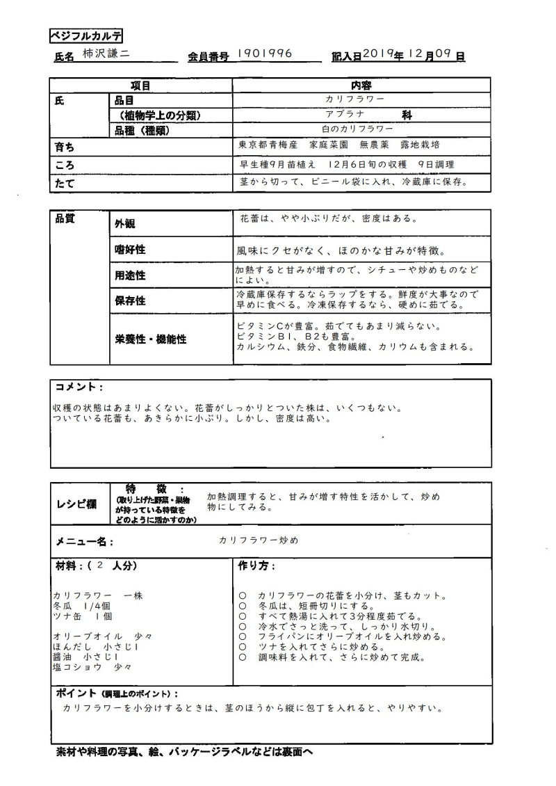 カリフラワー